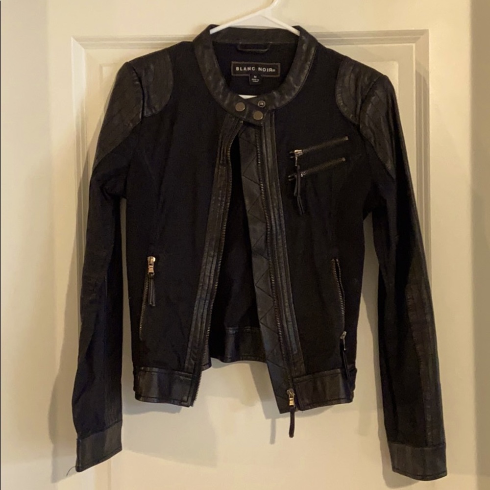 Faux leather jacket